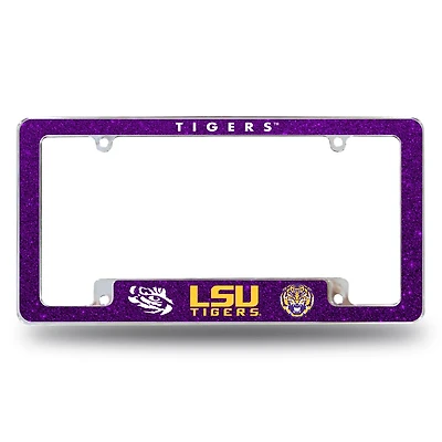 Rico Louisiana State University Bling Team All Over Glitter License Plate Frame