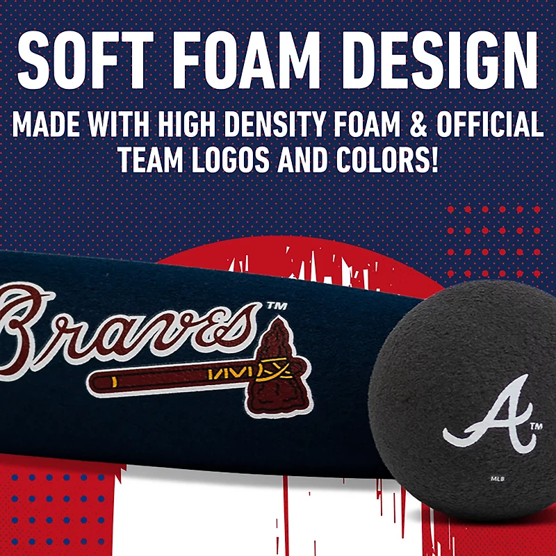 Franklin Atlanta Braves Foam Bat and Ball Set