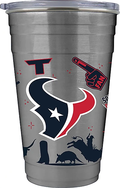 Great American Products Texans 22 oz Alternate Color Tailgater Travel Tumbler