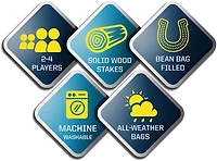 YouTheFan Dallas Cowboys Horseshoe Bag Toss