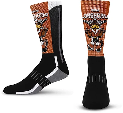For Bare Feet Texas Longhorns Mascot Fever Casual Socks