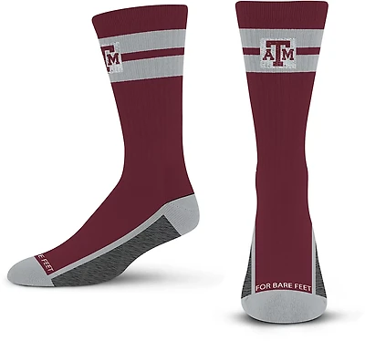 For Bare Feet Texas A&M Aggies Double Tube Stripe Casual Socks
