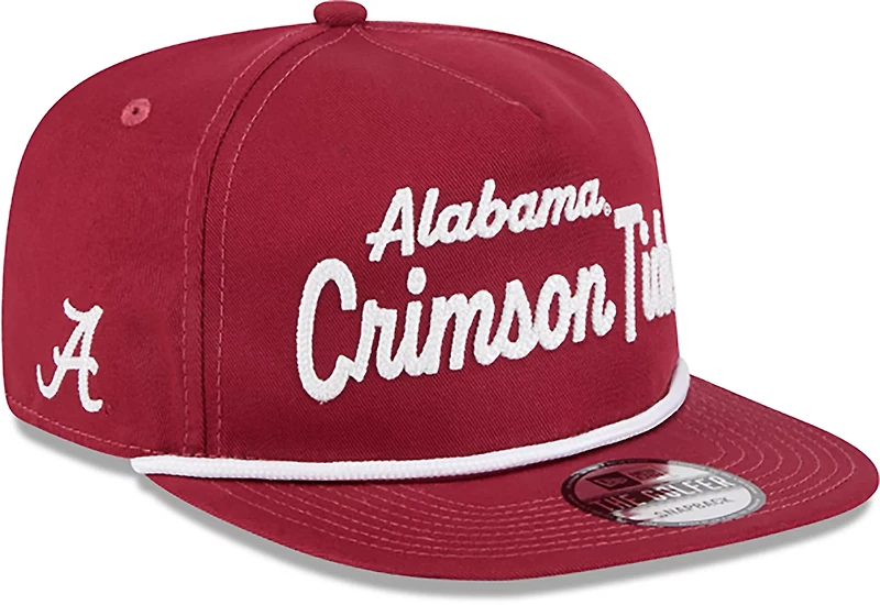 New Era Adults' Alabama Team Script Golfer Cap
