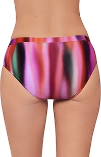 Eco Beach Women's Digital Foliage Tropicali Virtual Stripe Hipster Brief