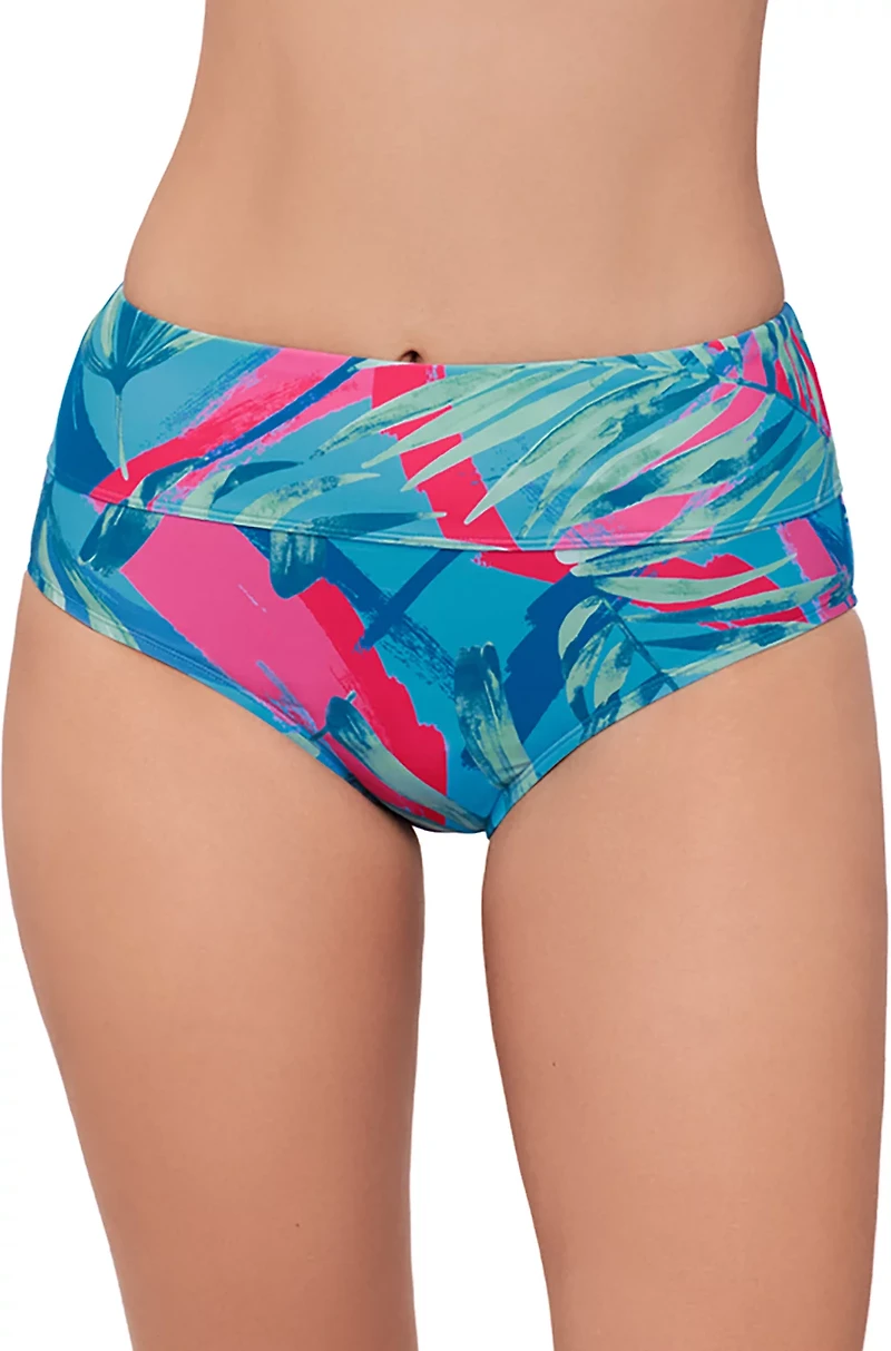 Eco Beach Women's Printed High Waist Brief