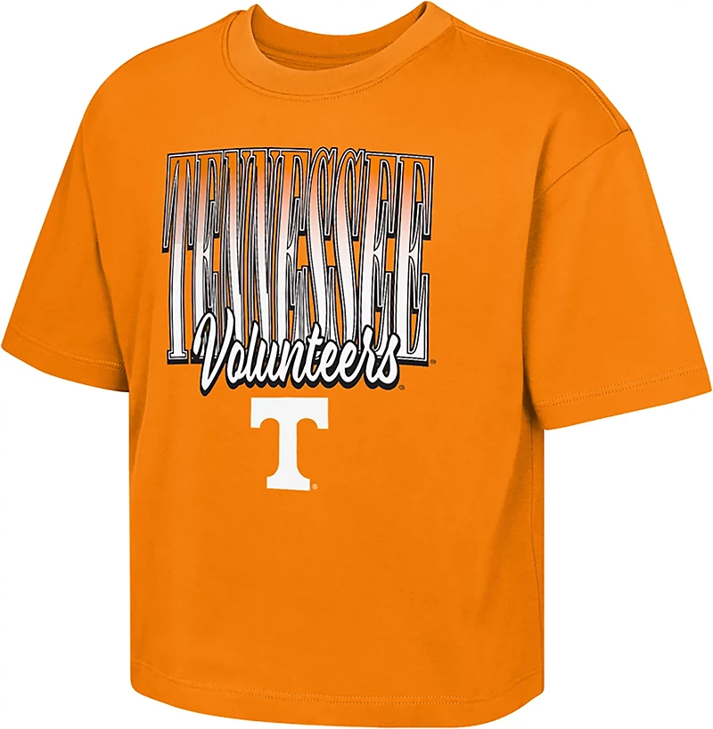 Outerstuff Girls' University of Tennessee Volunteers Faded Boxy Short Sleeve Graphic T-shirt