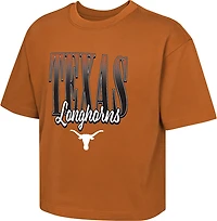 Outerstuff Girls' University of Texas Faded Boxy Graphic T-shirt