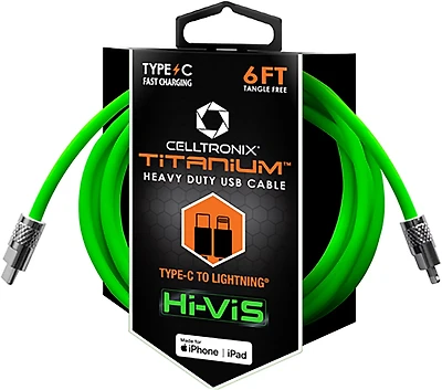 Celltronix Titanium Silicone C To Lightning Cable