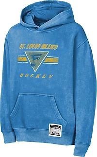Outerstuff Boys' St. Louis Blues Mineral Wash Fleece Hoodie