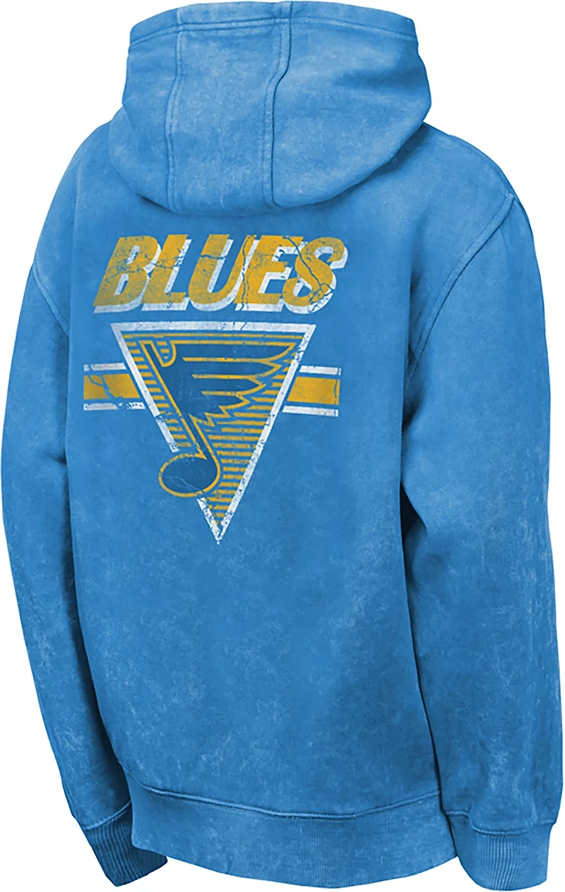 Outerstuff Boys' St. Louis Blues Mineral Wash Fleece Hoodie
