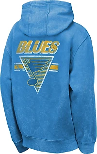 Outerstuff Boys' St. Louis Blues Mineral Wash Fleece Hoodie