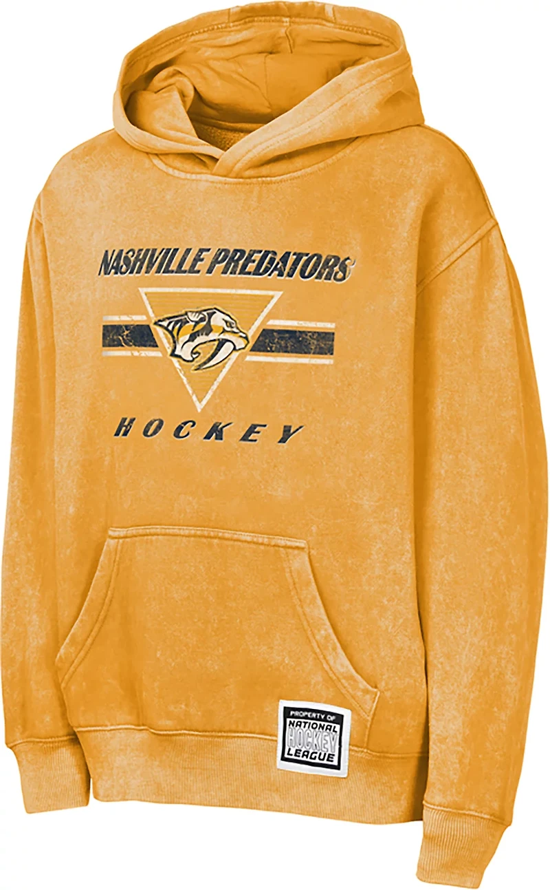 Outerstuff Boys' Nashville Predators Mineral Wash Fleece Hoodie