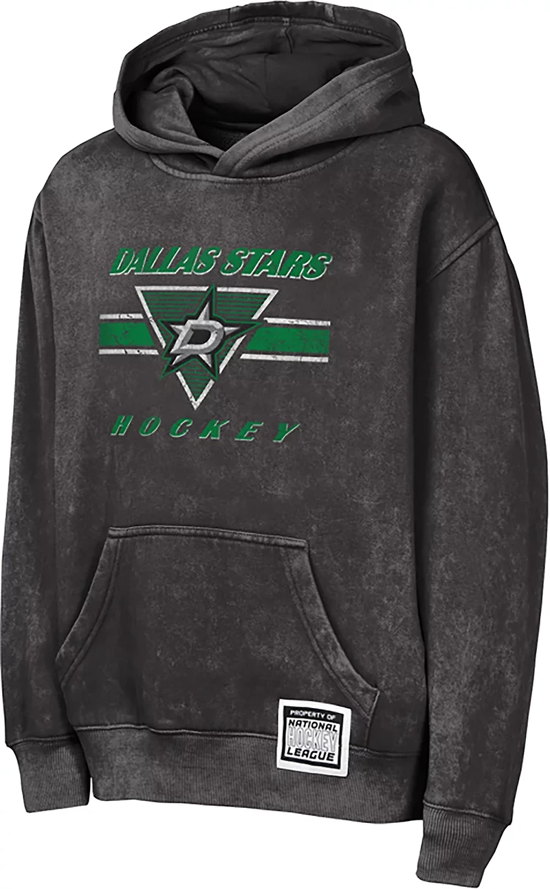 Outerstuff Boys' Dallas Stars Mineral Wash Fleece Hoodie