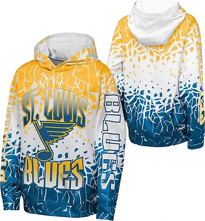 Outerstuff Boys' St. Louis Blues Frozen Frenzy Sublimated Pullover Hoodie