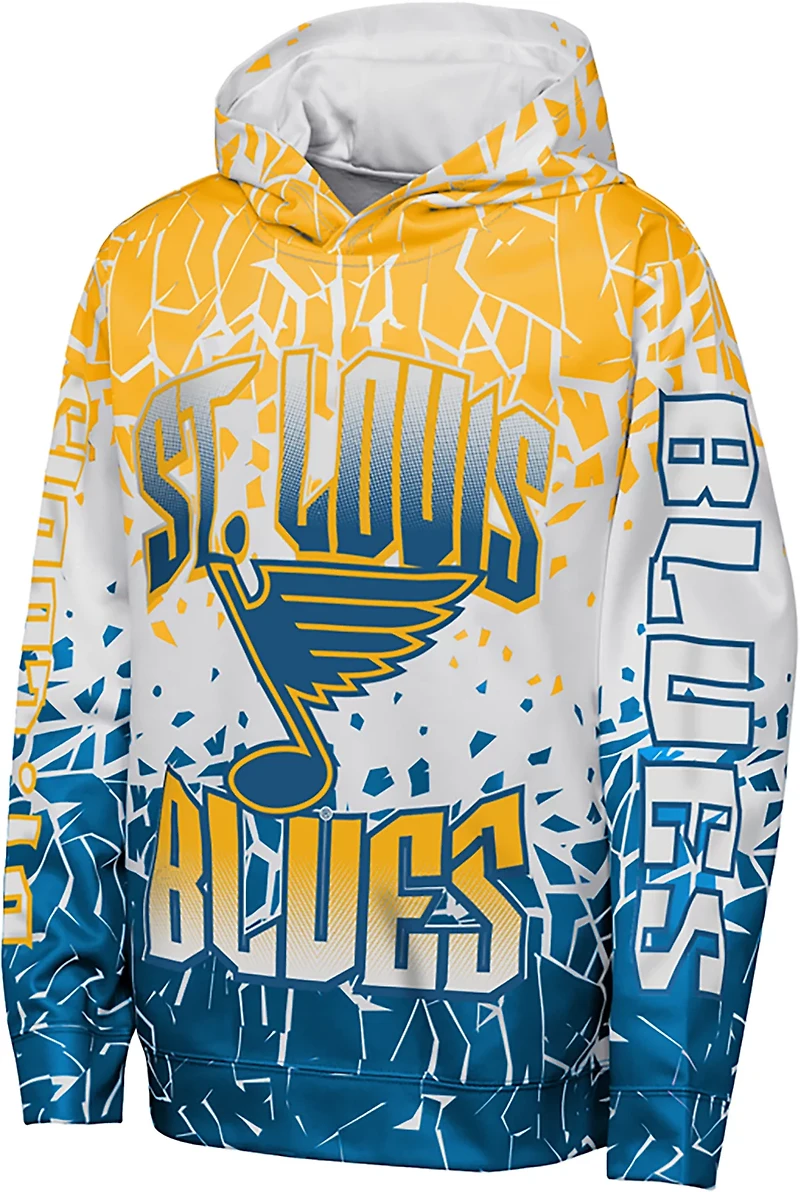 Outerstuff Boys' St. Louis Blues Frozen Frenzy Sublimated Pullover Hoodie