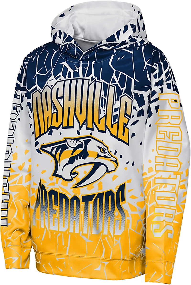 Outerstuff Boys' Nashville Predators Frozen Frenzy Sublimated Pullover Hoodie