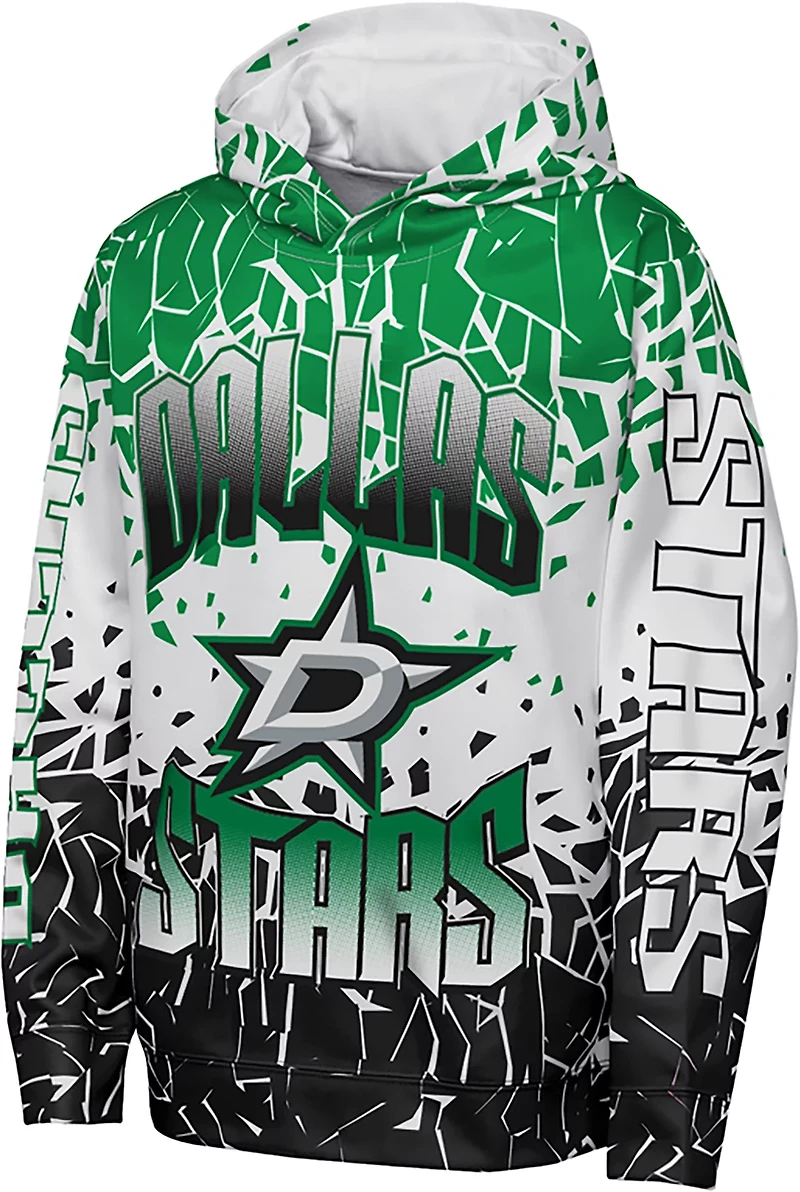 Outerstuff Boys' Dallas Stars Frozen Frenzy Sublimated Pullover Hoodie