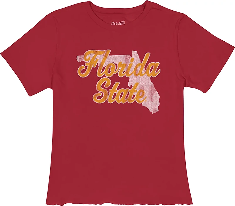WILDCAT RETRO Women's Florida State University Script Meet and Greet T-shirt