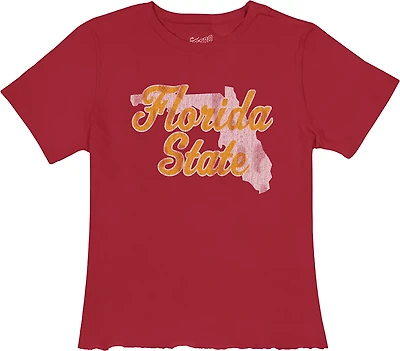 WILDCAT RETRO Women's Florida State University Script Meet and Greet T-shirt