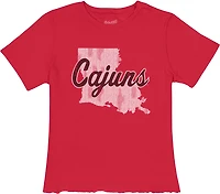 WILDCAT RETRO Women's Louisiana-Lafayette State Script Meet and Greet T-shirt