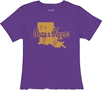 WILDCAT RETRO Women's LSU State Script Meet and Greet T-shirt