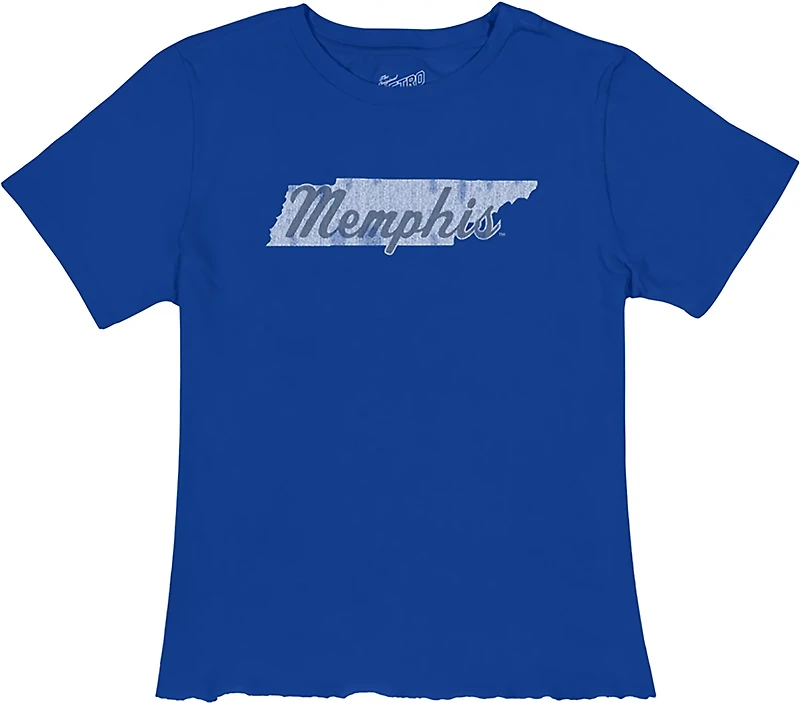 WILDCAT RETRO Women's Memphis State Script Meet and Greet T-shirt