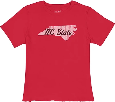 WILDCAT RETRO Women's NC State University Script Meet and Greet T-shirt
