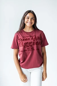 Gameday Social Women's Texas A&M Aggies Hansen Brush T-shirt
