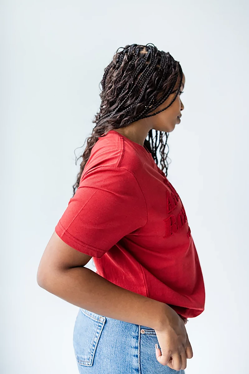 Gameday Social Women's Arkansas Razorbacks Hansen Brush T-shirt