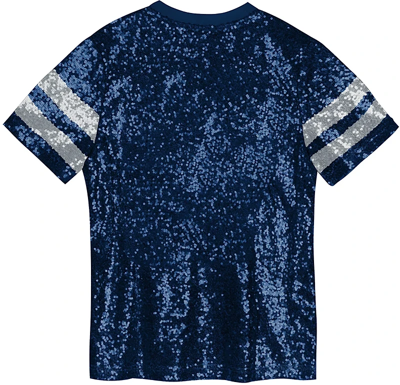 Outerstuff Girls' Dallas Cowboys Glam Stripe Sequin Jersey