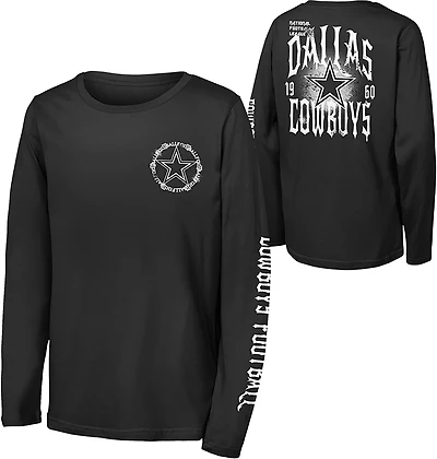 Outerstuff Dallas Cowboys Rumble Sleeve Long Graphic T-shirt