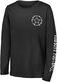 Outerstuff Dallas Cowboys Rumble Sleeve Long Graphic T-shirt