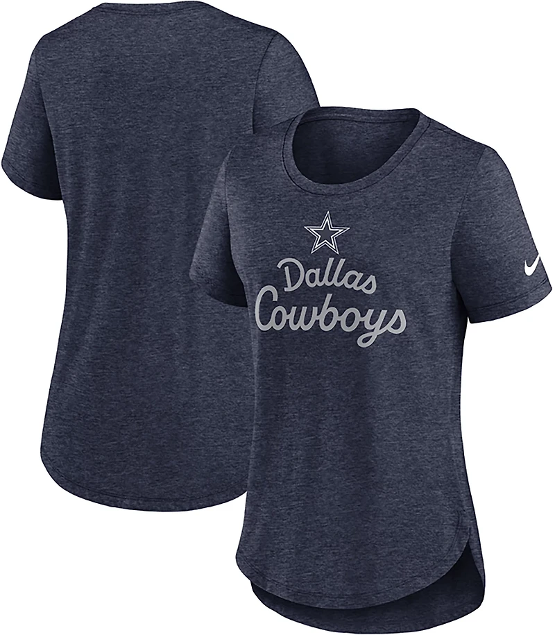 Nike Women's Dallas Cowboys Tri-Blend Fashion Graphic T-shirt