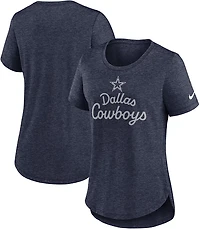 Nike Women's Dallas Cowboys Tri-Blend Fashion Graphic T-shirt