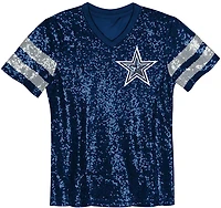 Outerstuff Women's Dallas Cowboys Glam Stripe Sequin Jersey