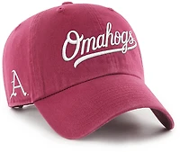 47 Arkansas Omahogs Ballpark Script Shot Clean Up Cap