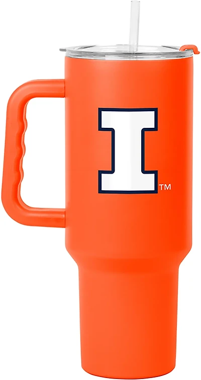 Logo Brands Illinois Flipside Powder Coat 40 oz Tumbler