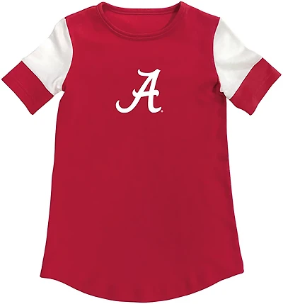 Two Feet Ahead Girls' Alabama Color Block T-shirt Dress