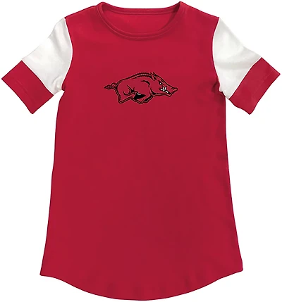 Two Feet Ahead Girls' Arkansas Color Block T-shirt Dress