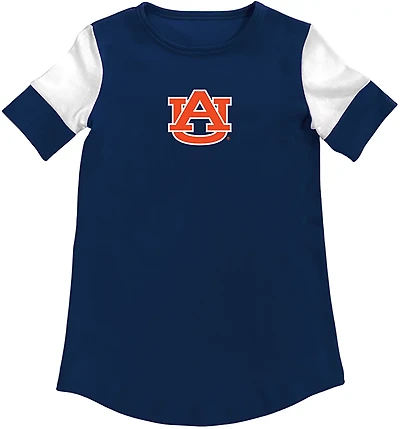 Two Feet Ahead Toddler Girls' Auburn Color Block T-shirt Dress