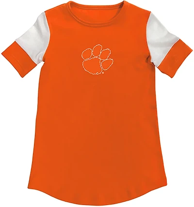 Two Feet Ahead Toddler Girls' Clemson Color Block T-shirt Dress