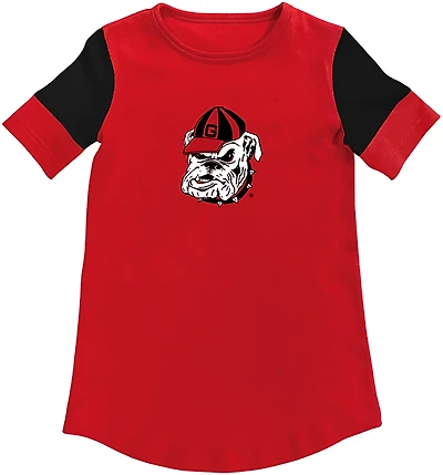 Two Feet Ahead Toddler Girls' Georgia Color Block T-shirt Dress