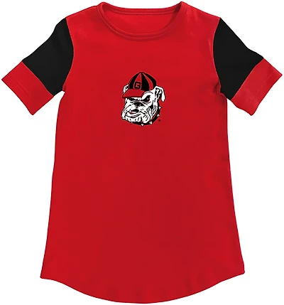 Two Feet Ahead Girls' Georgia Color Block T-shirt Dress