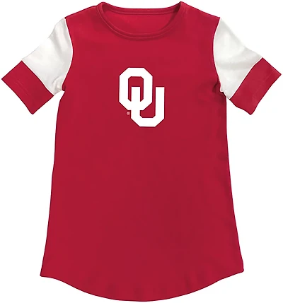 Two Feet Ahead Girls' Oklahoma Color Block T-shirt Dress