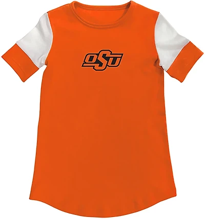 Two Feet Ahead Toddler Girls' Oklahoma State Color Block T-shirt Dress