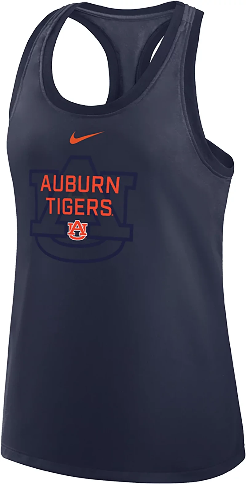 Nike Women's Auburn Team Over Primary Logo Racerback Tank Top