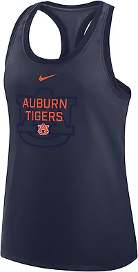 Nike Women's Auburn Team Over Primary Logo Racerback Tank Top