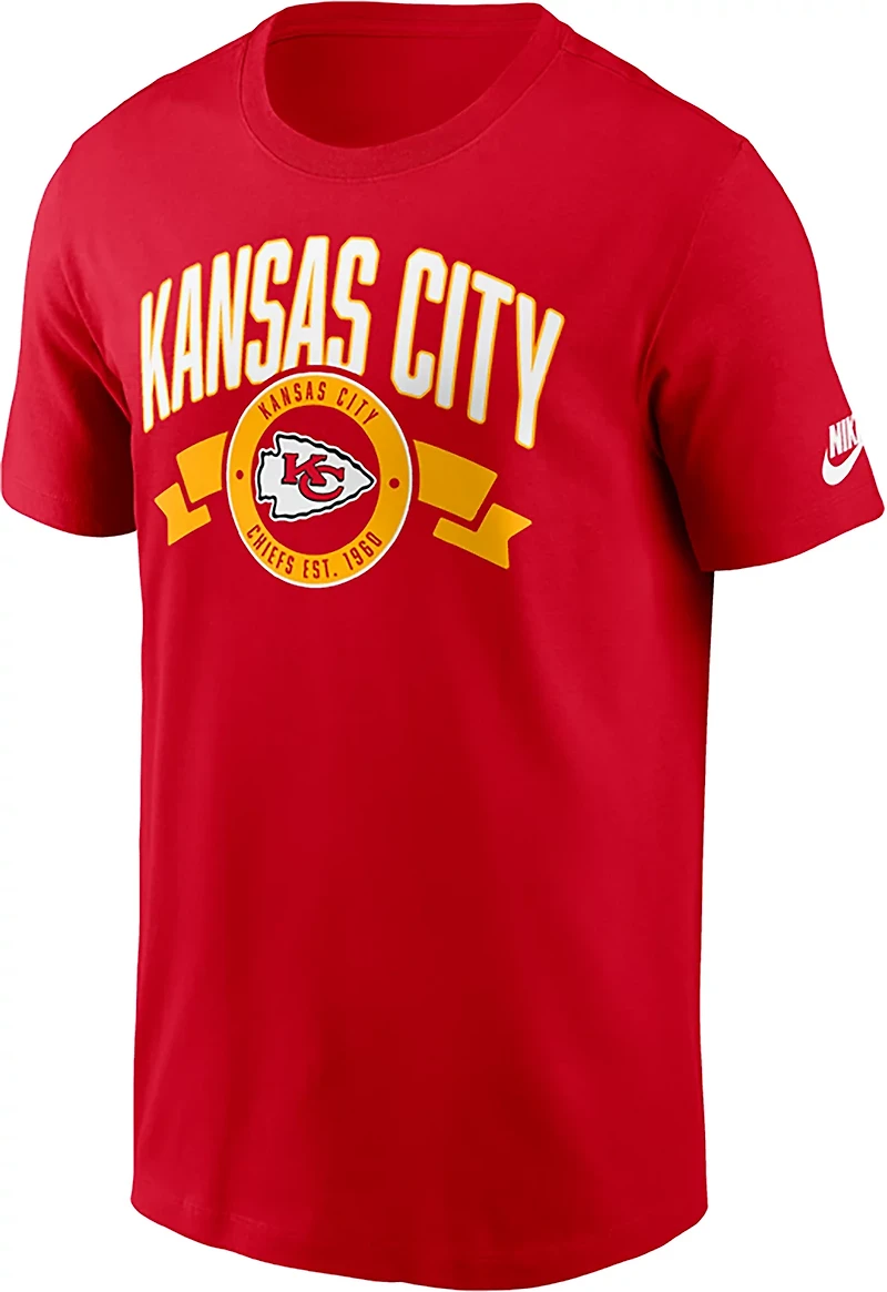 Nike Men's Chiefs Rewind Front and Back Hit Essential T-shirt