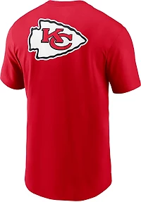 Nike Men's Chiefs Rewind Front and Back Hit Essential T-shirt