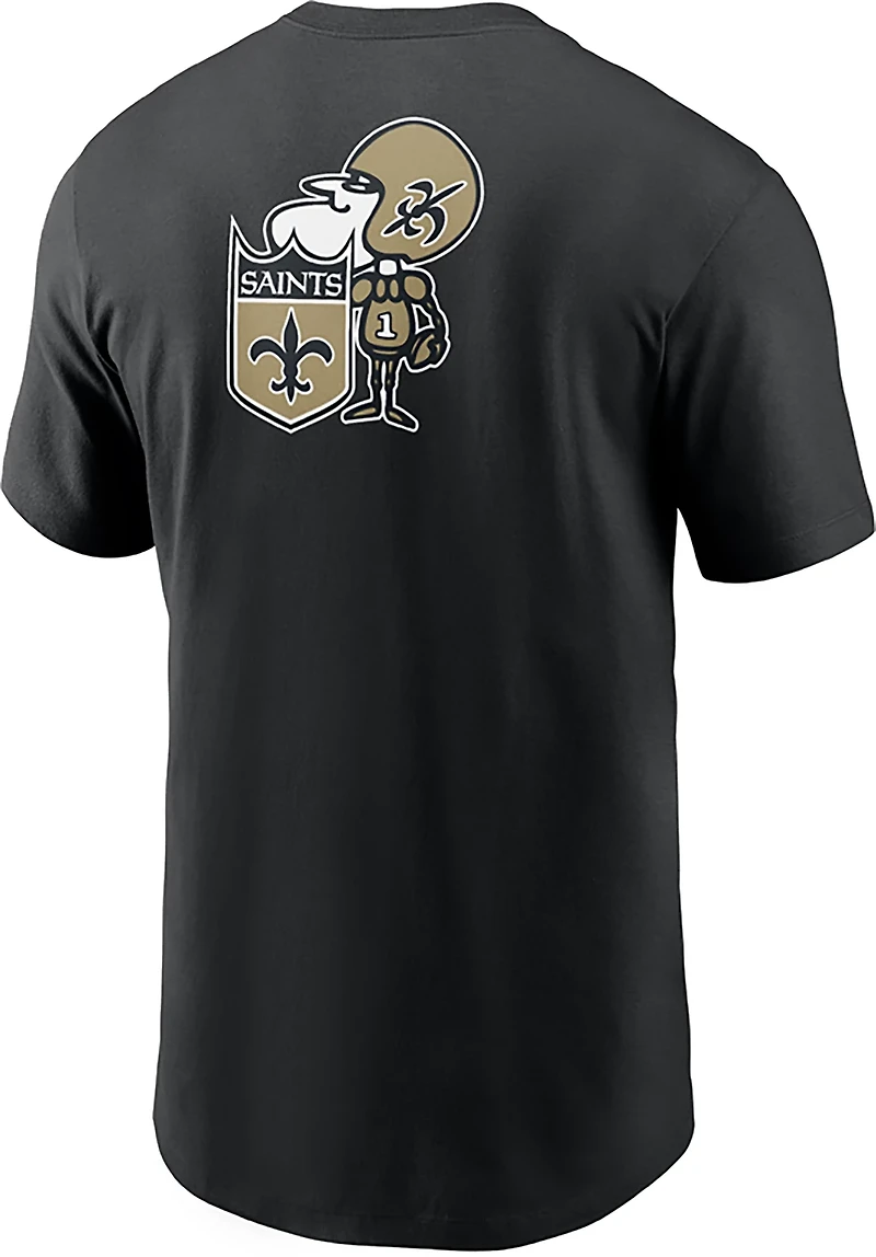 Nike Men's Saints Rewind Front and Back Hit Essential T-shirt
